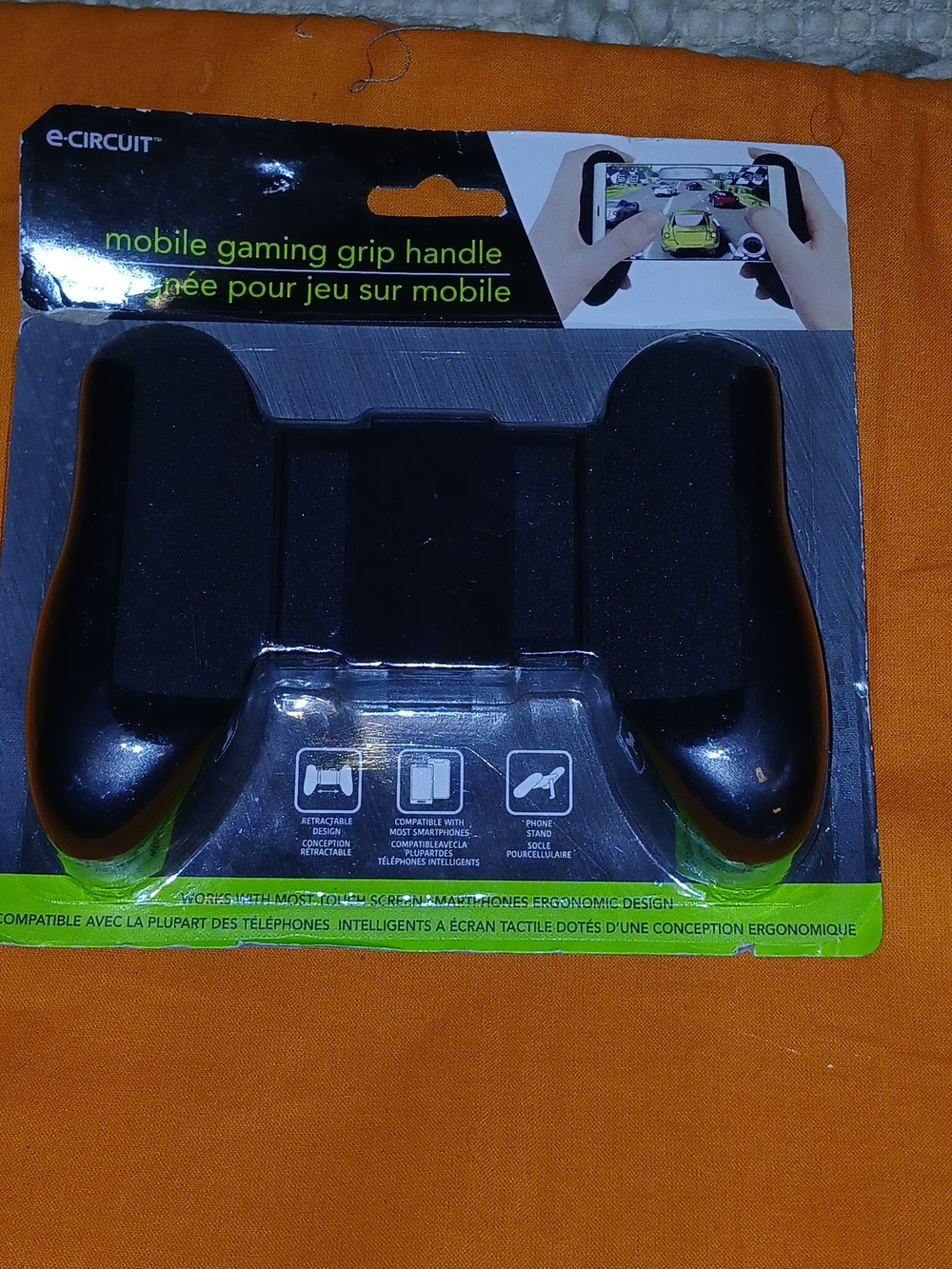 e-CIRCUIT Mobile Gaming Grip Handle - Black